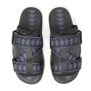 Kappa Black Slide Sandals